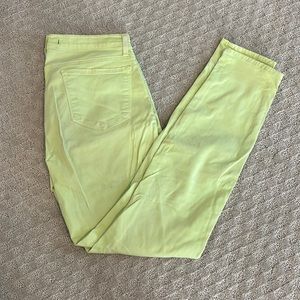 JBrand Yellow Skinny Leg Jeans
